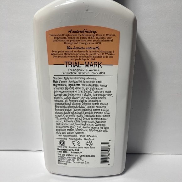 J.R. Watkins Pomegranate Acai Hand & Body Lotion DISCONTINUED 11oz 3 Bottles - Picture 7 of 13
